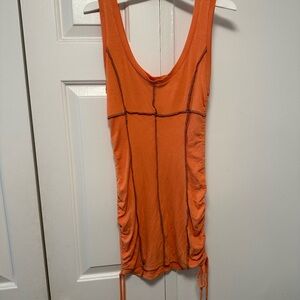 Orange Sleeveless Top
